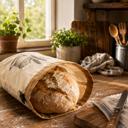 Le sac à pain naturel qui garde votre pain moelleux plusieurs jours